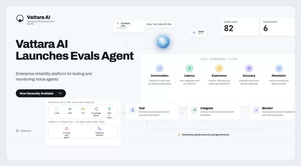 Vattara AI Launches Reliability Platform to Test and Monitor Voice Agents Before They Fail in Production